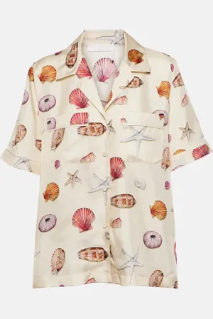 Chloé Printed silk twill shirt