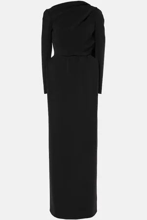 Balenciaga Caped crepe gown