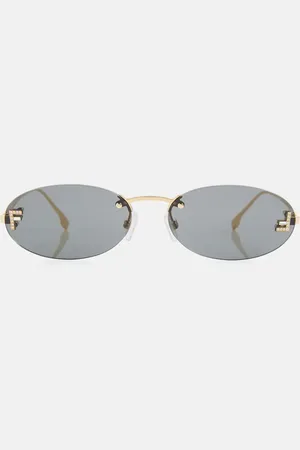 Fendi First embellished oval sunglasses