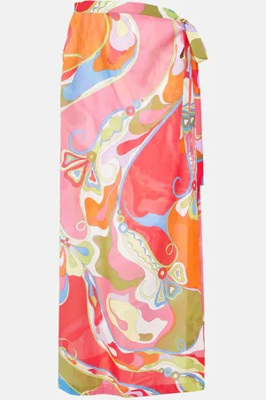 Puccini Orchidee cotton muslin beach cover-up