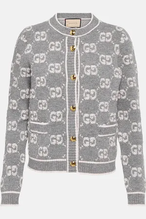 Gucci GG wool boucle jacquard cardigan