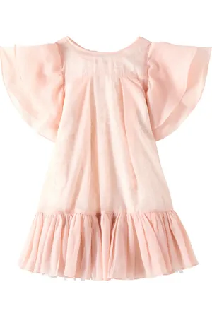 Petite Amalie Organza dress and lace slip dress set