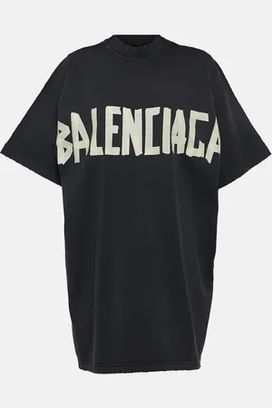 Balenciaga Double Front faded cotton jersey T-shirt