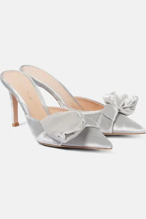 Gianvito Rossi 85 bow-detail velvet mules
