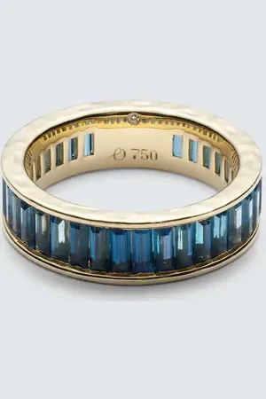 Octavia Elizabeth 18kt ring with with topazes
