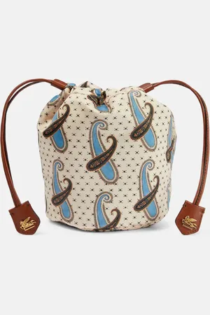 Etro Necessaire Mini leather-trimmed pouch