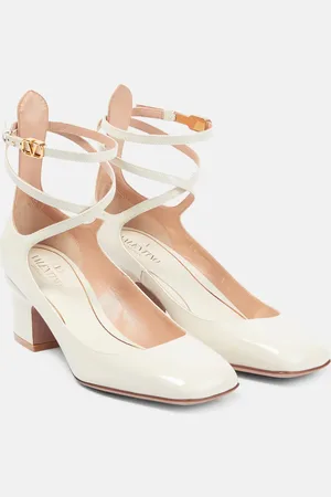 VALENTINO GARAVANI Tan-Go patent leather pumps