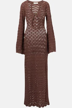 Bananhot Rey crochet cotton-blend maxi dress