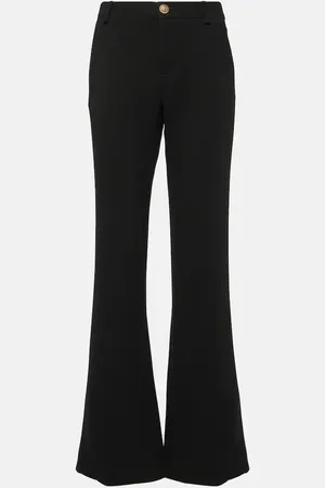 Balmain Virgin wool crepe bootcut pants