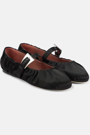 PARIS TEXAS Sveva satin ballet flats