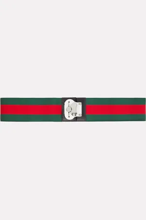Gucci Web Stripe luggage strap