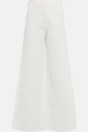 Loro Piana High-rise wide-leg jeans
