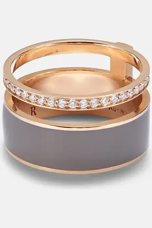 Repossi Berbere Chromatic 18kt rose gold ring with diamonds