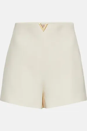 VALENTINO Crepe Couture high-rise shorts