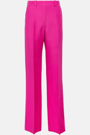 VALENTINO Crepe Couture wool wide-leg pants