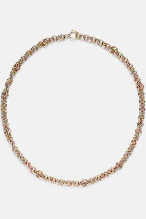SPINELLI KILCOLLIN Serpens 18kt , rose and sterling silver chain necklace