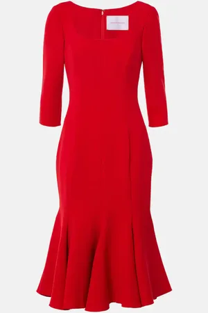 Carolina Herrera Crepe midi dress
