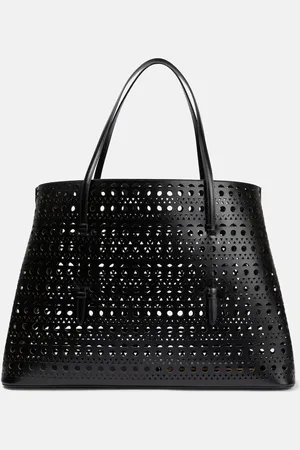 Alaïa Mina 50 Large leather tote bag