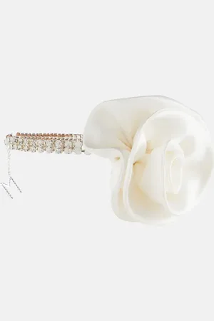 MAGDA BUTRYM Floral-applique crystal-embellished choker