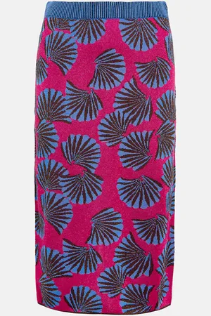 Diane von Furstenberg Hazel jacquard knit midi skirt