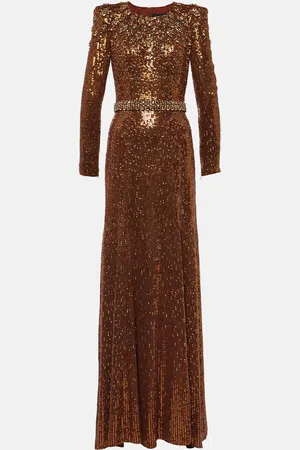 Jenny Packham Georgia sequined embellished gown