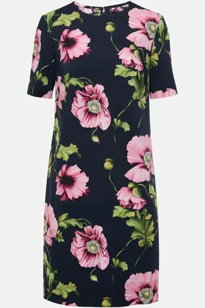 Oscar de la Renta Floral cotton-blend minidress