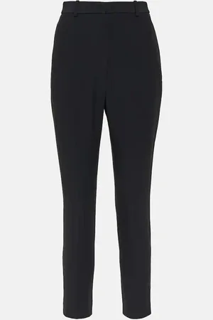 Alexander McQueen High-rise crepe tapered pants