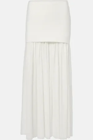 Proenza Schouler Paige pleated crepe chiffon maxi skirt