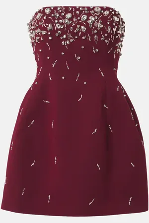Simkhai Arta embellished crepe corset minidress