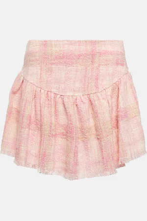 LOVESHACKFANCY Lively tweed miniskirt