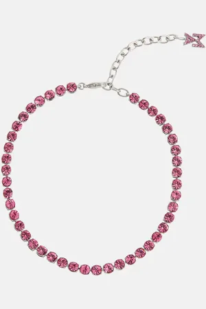 Amina Muaddi Tennis crystal-embellished anklet