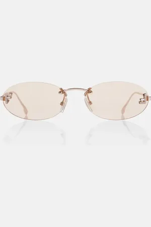 Fendi First Crystal oval sunglasses