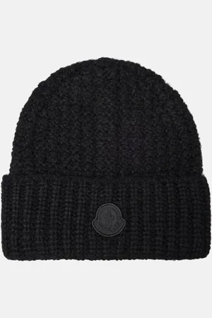 Moncler Logo wool and alpaca-blend beanie