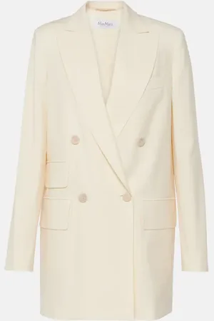 Max Mara Double-breasted virgin wool blazer