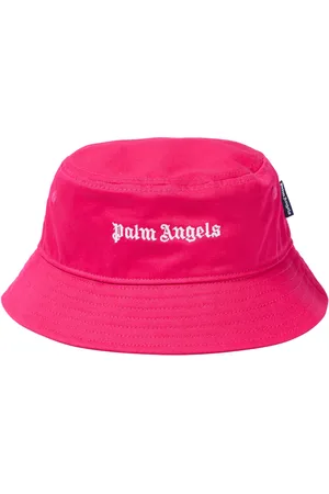 Palm Angels Logo canvas bucket hat