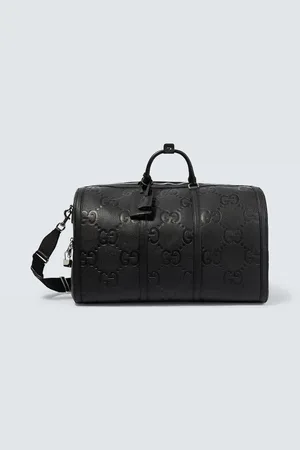 Gucci GG embossed leather duffle bag
