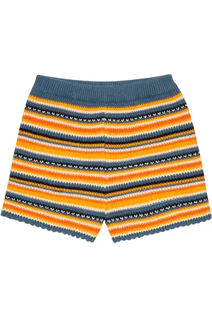 The New Society Marco striped cotton shorts