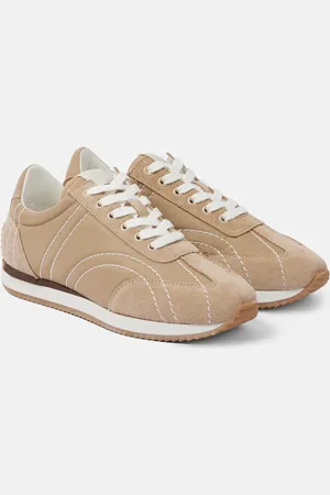 Totême Sport suede-trimmed sneakers