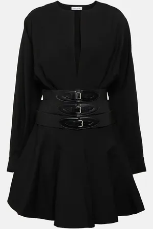 Alaïa Belted wool minidress