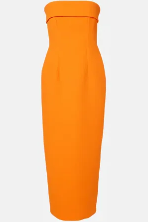 EMILIA WICKSTEAD Keeley strapless crepe midi dress