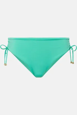 Max Mara Ruched high-rise bikini bottoms
