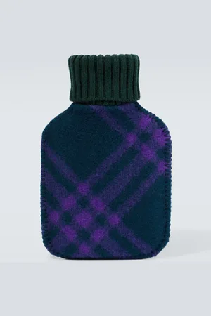 Burberry Checked wool hot water bottle