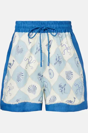 ALÉMAIS Pia printed high-rise shorts