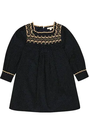 Caramel Robina polka-dot corduory dress