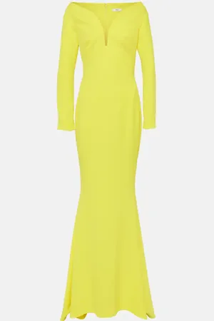 Safiyaa Wilson crepe gown