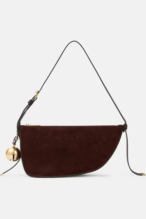 Burberry Shield Small suede shoulder bag