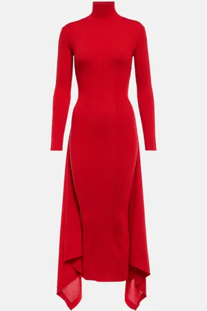 Alaïa Cashmere and silk midi dress