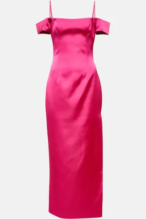 Rasario Off-shoulder satin gown