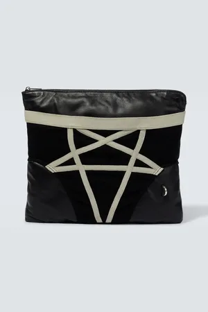 Rick Owens Pentabrief leather pouch