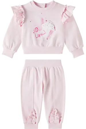 MONNALISA Baby printed cotton-blend set